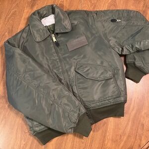 Rothco Flight Bomber Jacket CWU-45P Mens Medium Green Ultra Force